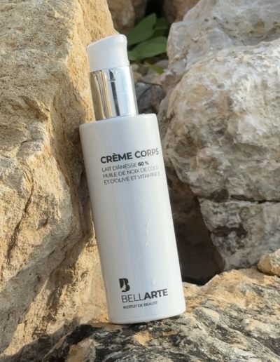 Institut de beauté BellArte, le locle, la chaux de fonds, neuchatel crème corps lait ânesse